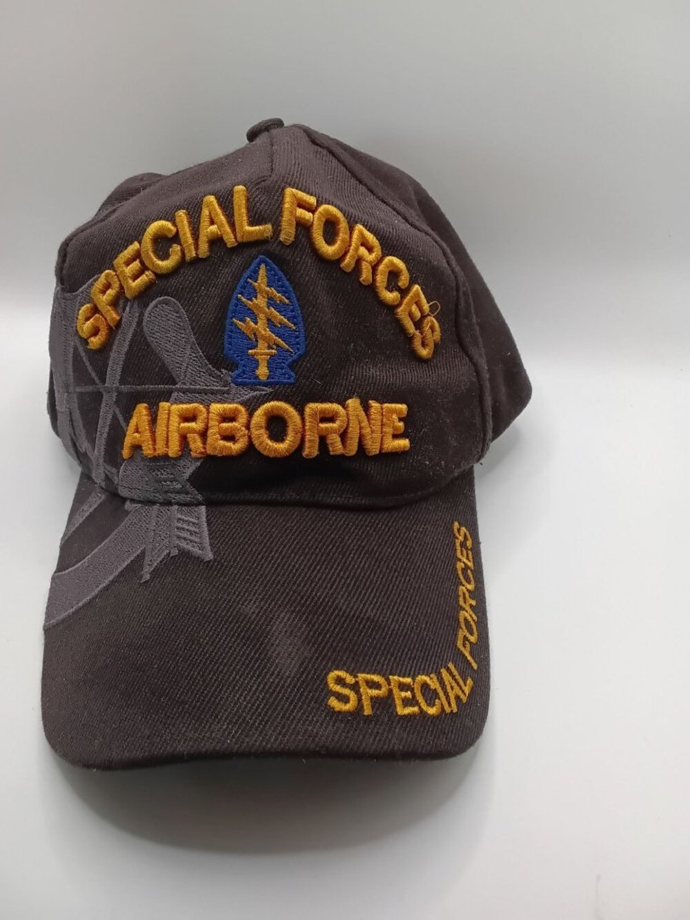 SPECIAL FORCES Baseball Hat Cap brown Curved Brim Strapback US Warriors